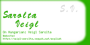 sarolta veigl business card